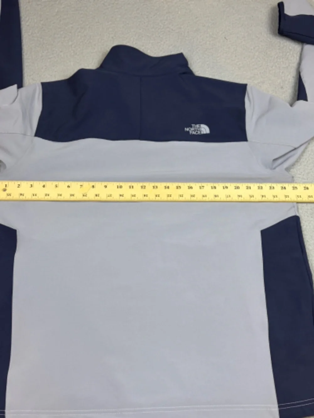 The North Face Jacket Men XL Blue Gray  Full Zip Windwall ThoughtLogic NWT Flaw
